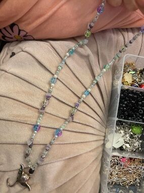 Stingray Handmade Multicolor Beaded Pendant Necklace - Women Jewelry